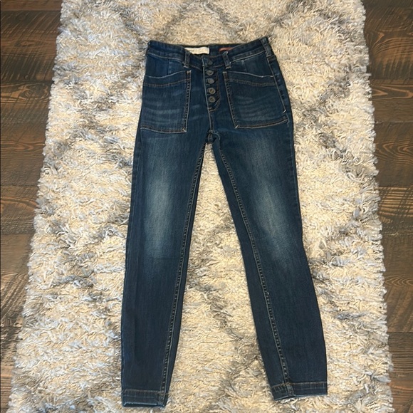 Anthropologie Pilcro High Rise Dark Blue Jeans - Picture 1 of 5